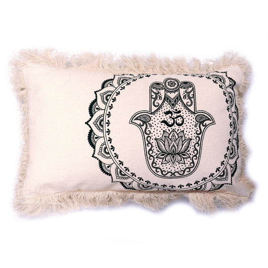 Hamsa Mandala  Cushion Cover - 30x50cm - green