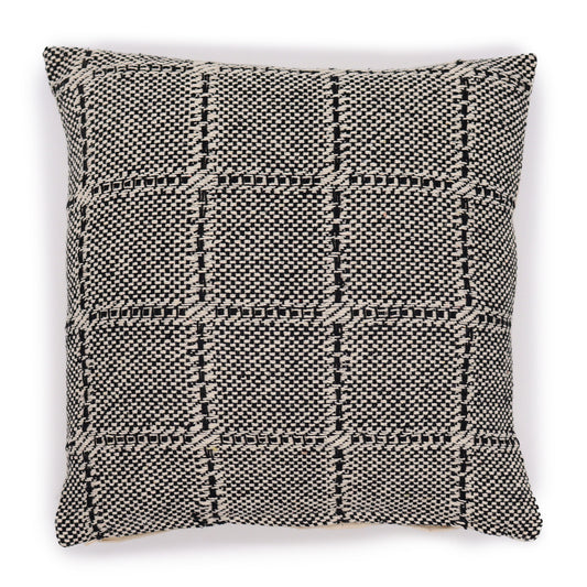 Classic Cushion Cover - Squares Grey - 40x40cm