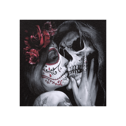 19x25cm Dead Kiss Canvas Plaque by Spiral Direct - DuvetDay.co.uk