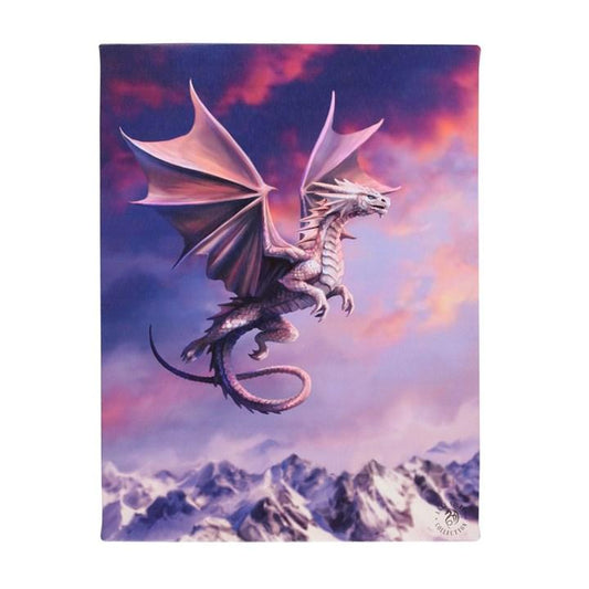 19x25cm Sky Queen Canvas Plaque by Anne Stokes - DuvetDay.co.uk