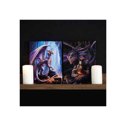 19x25cm Treasure Trove Canvas Plaque by Anne Stokes - DuvetDay.co.uk