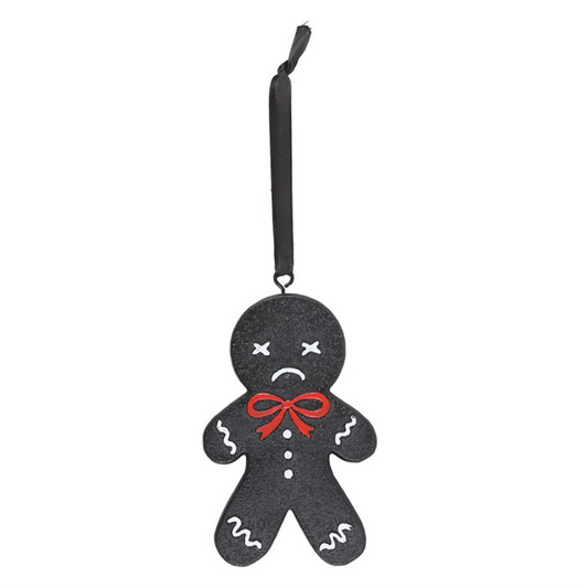 Spooky Gingerbread Man Hanging Ornament