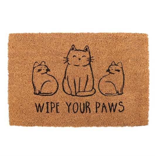 Natural Wipe Your Paws Cat Doormat