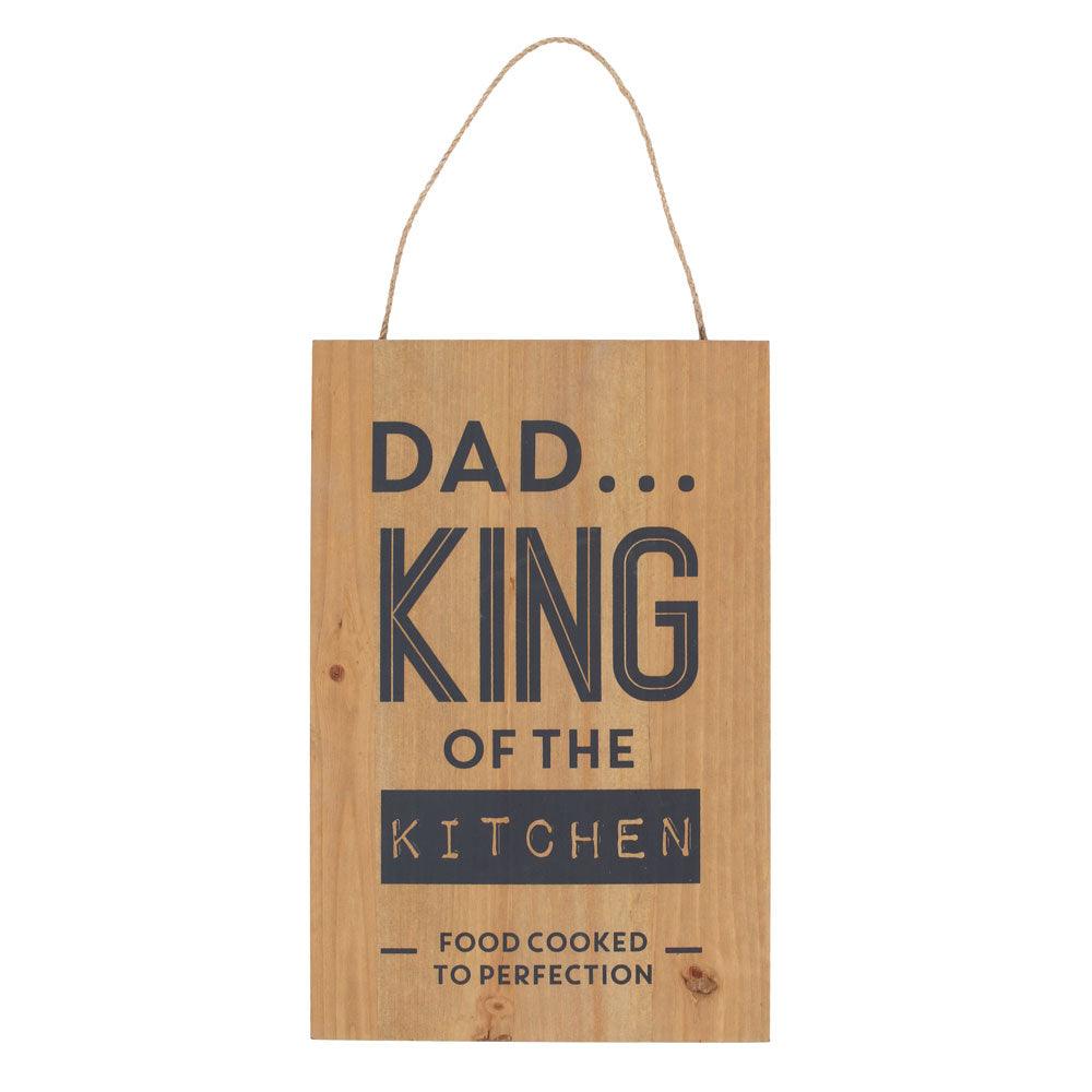 30cm King of the Kitchen Hanging Sign - DuvetDay.co.uk