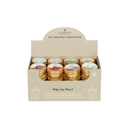 32 Mixed Fragrance Soy Wax Snap Discs - DuvetDay.co.uk