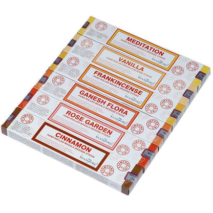 37362 Stamford Masala Incense Sticks 12 Pack Set - Meditating - DuvetDay.co.uk