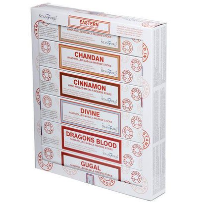 37363 Stamford Masala Incense Sticks 12 Pack Set - Eastern - DuvetDay.co.uk