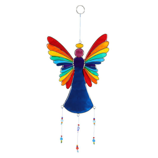 38cm Rainbow Angel Suncatcher - DuvetDay.co.uk