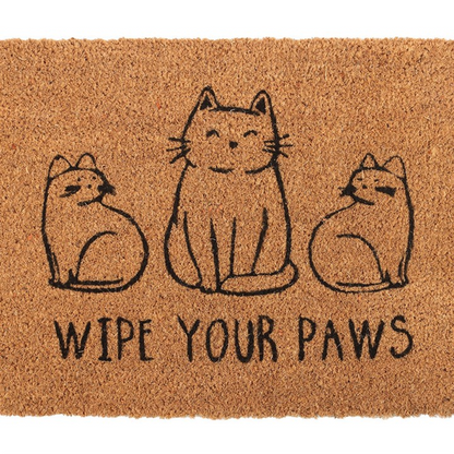 Natural Wipe Your Paws Cat Doormat