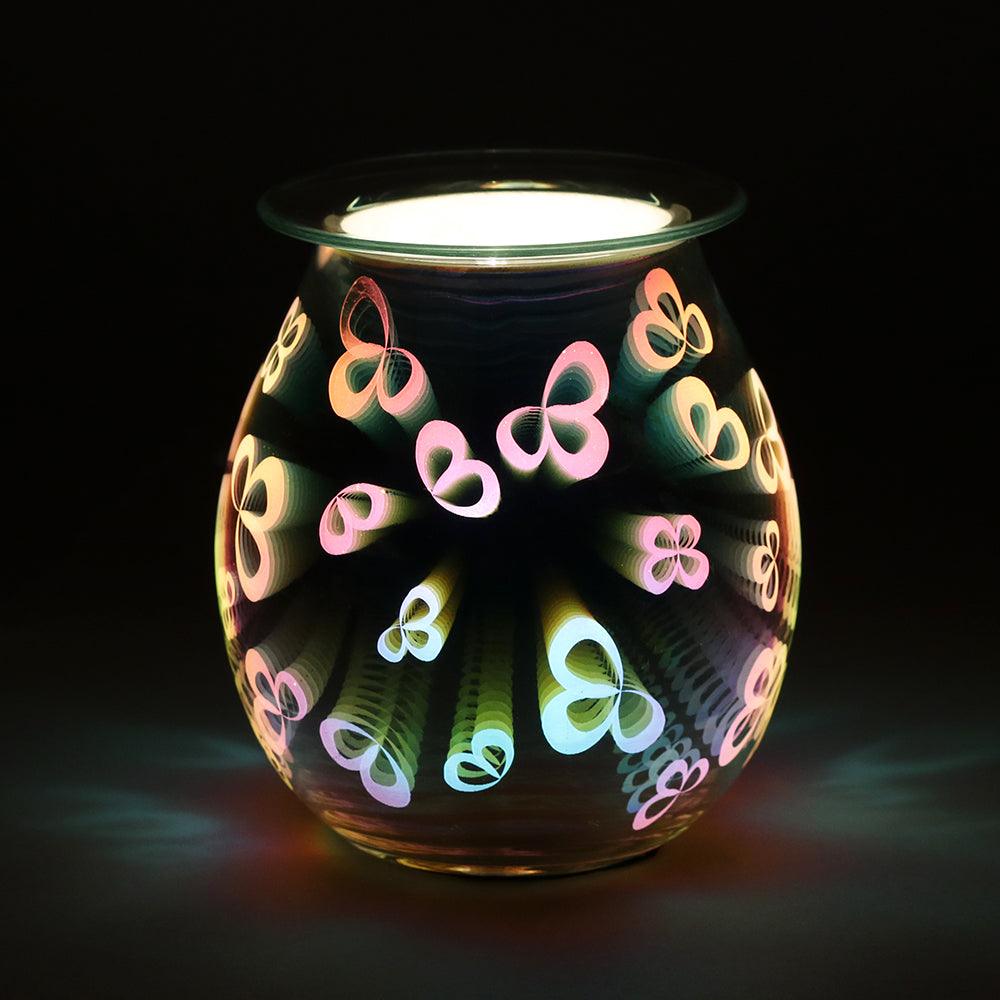 3D Flower Petal Light Up Electric Oil Burner - DuvetDay.co.uk