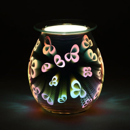 3D Flower Petal Light Up Electric Oil Burner - DuvetDay.co.uk