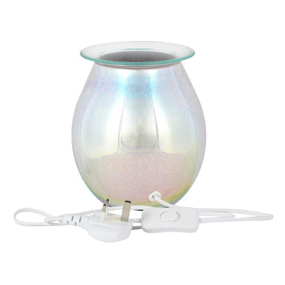 3D Geometric Flower Light Up Electric Oil Burner - DuvetDay.co.uk