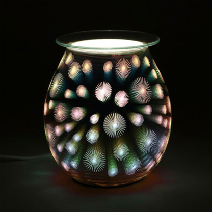 3D Starburst Light Up Electric Oil Burner - DuvetDay.co.uk