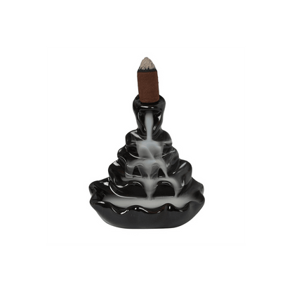 4-Tier Ripple Backflow Incense Burner - DuvetDay.co.uk