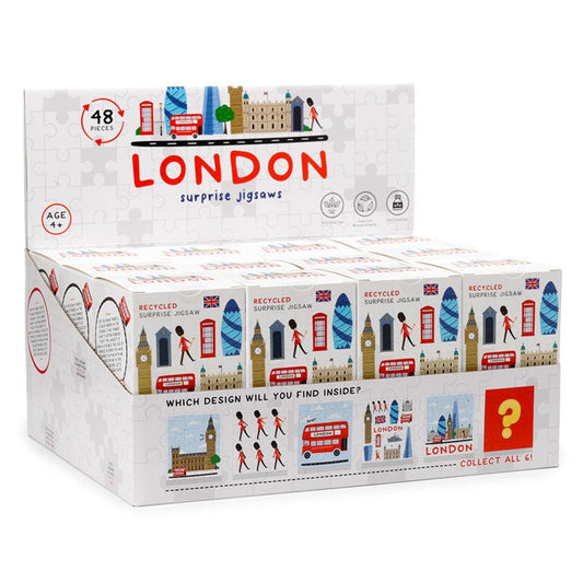 48pc Recycled Jigsaw Puzzle - London Souvenir Surprise - DuvetDay.co.uk
