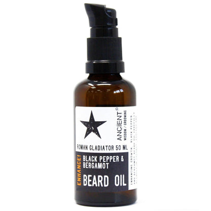 50ml Beard Oil - Roman Gladiator - Enhance! - DuvetDay.co.uk