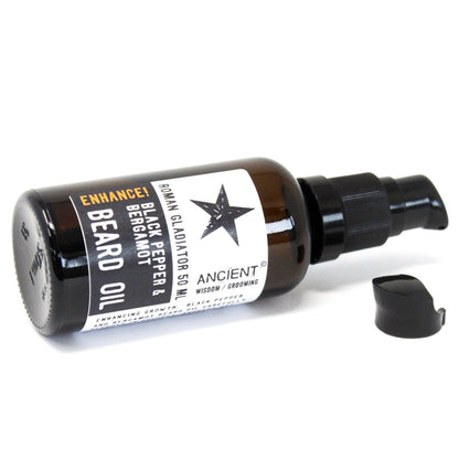 50ml Beard Oil - Roman Gladiator - Enhance! - DuvetDay.co.uk