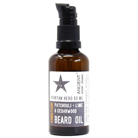 50ml Beard Oil - Spartan Hero - Condition! - DuvetDay.co.uk