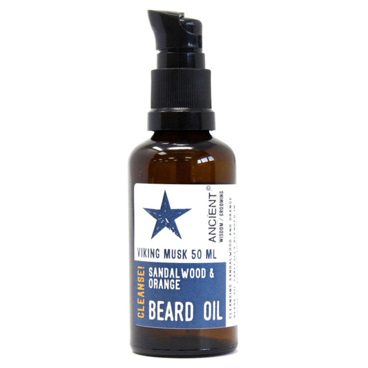 50ml Beard Oil - Viking Musk - Cleanse! - DuvetDay.co.uk