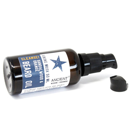 50ml Beard Oil - Viking Musk - Cleanse! - DuvetDay.co.uk