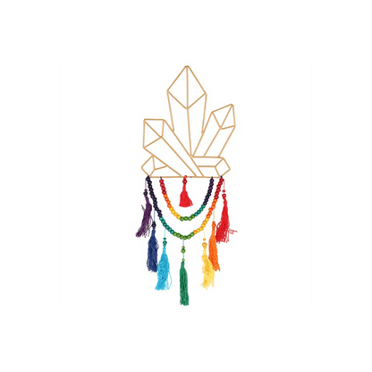 54cm Wire Crystal Hanging Decoration - DuvetDay.co.uk