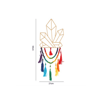 54cm Wire Crystal Hanging Decoration - DuvetDay.co.uk