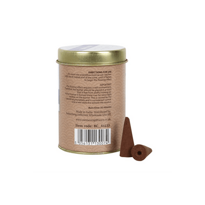 6 Tins of Elements Nag Champa Jumbo Backflow Cones - DuvetDay.co.uk