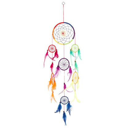 90cm Multi Rainbow Dreamcatcher - DuvetDay.co.uk