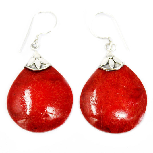 925 Silver Earrings - Ball Drops - DuvetDay.co.uk