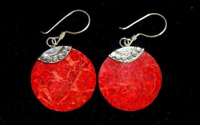 925 Silver Earrings - Classic Disc - DuvetDay.co.uk