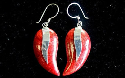 925 Silver Earrings - Mangos - DuvetDay.co.uk