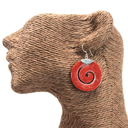 925 Silver Earrings - Scroll Design - DuvetDay.co.uk