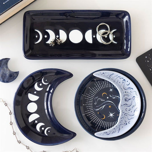 Blue Moon Phase Trinket Dish