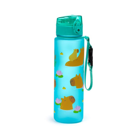 600ml Shatterproof Pop Top Water Bottle - Capybara
