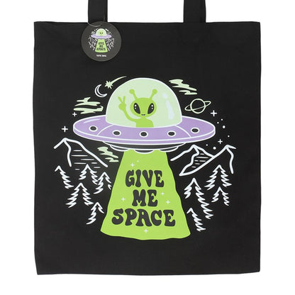 Give Me Space Alien UFO Tote Bag