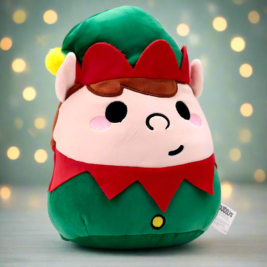 Squidglys Plush Toy - Austin the Elf Christmas Festive Friends