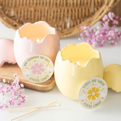 Citrus & Ginger Egg Shaped Candle