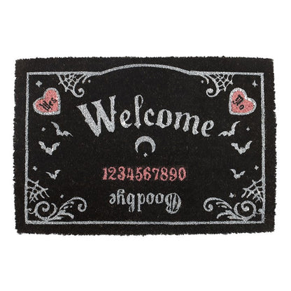 Pink and Black Talking Board Doormat