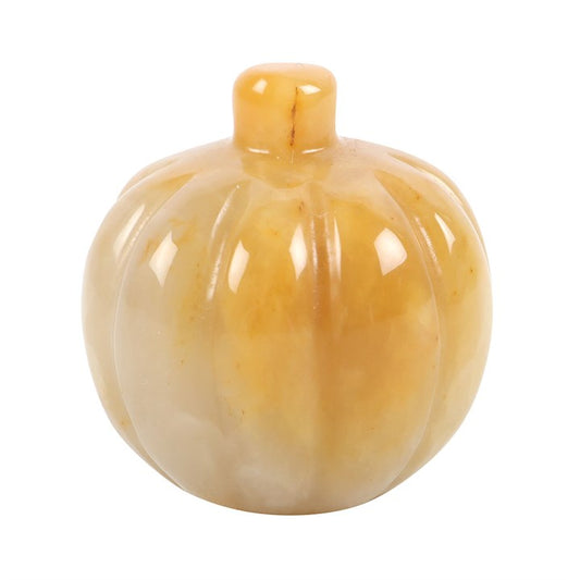 Pumpkin Shaped Orange Calcite Crystal