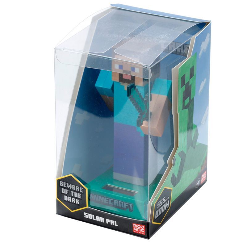 Collectable Licensed Solar Powered Pal - Minecraft Steve