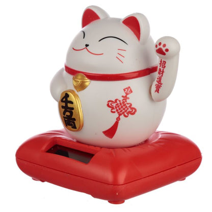 Cute Waving Maneki Neko Cat Design Solar Pal