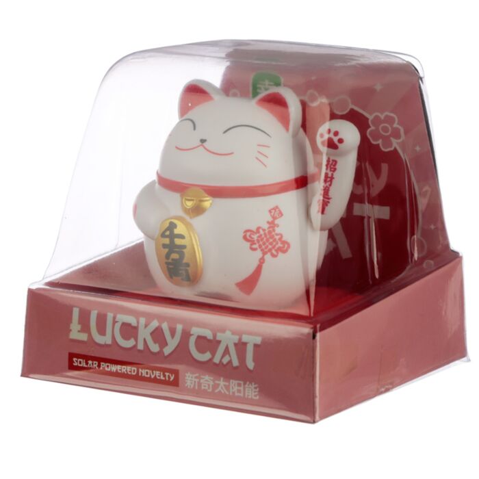 Cute Waving Maneki Neko Cat Design Solar Pal