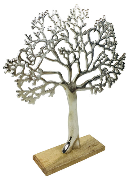 Large Silver Tree Ornament 42cm