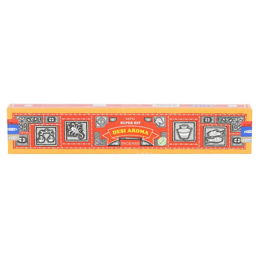 Set of 12 Satya Superhit Desi Aroma Incense 15g (12/50)