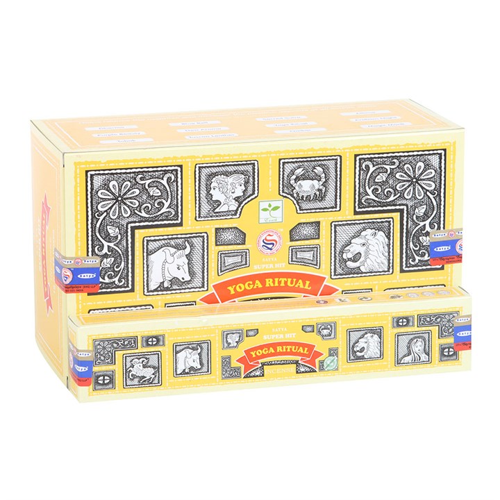 Set of 12 Satya Superhit Yoga Ritual Incense 15g (12/50)