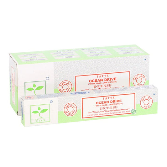 Set of 6 Earth Satya Ocean Drive Incense (12/50)