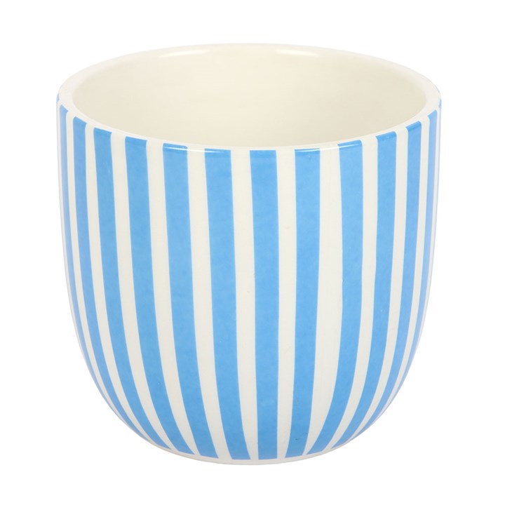 Blue Striped La Dolce Vita Plant Pot