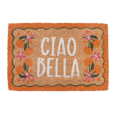 Orange Ciao Bella Doormat