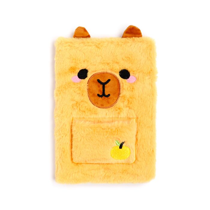 Plush A5 Notebook with Pouch & Mini Notebook - Capybara