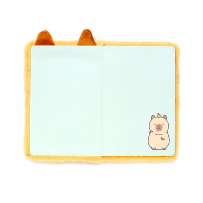 Plush A5 Notebook with Pouch & Mini Notebook - Capybara